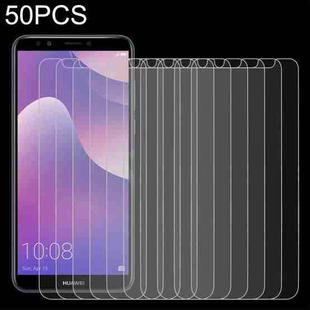 50 PCS 0.26mm 9H 2.5D Tempered Glass Film For Huawei Y7 Prime