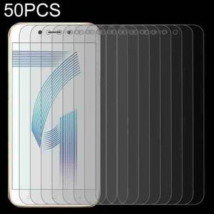 50 PCS 0.26mm 9H 2.5D Tempered Glass Film For OPPO A71