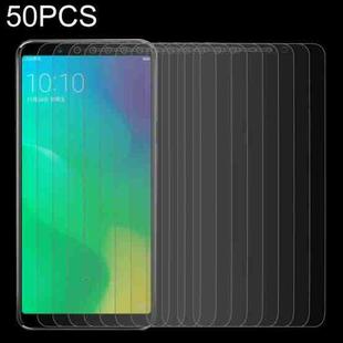 50 PCS 0.26mm 9H 2.5D Tempered Glass Film For OPPO A79