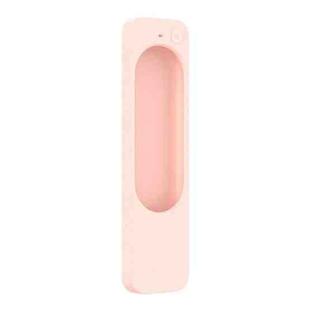 Silicone Protective Case Cover For Apple TV 4K 4th Siri Remote Controller(Light Pink)