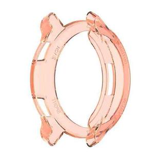 For Xiaomi Watch Color 2 Half Coverage Hollowed TPU Protective Case(Transparent Pink)