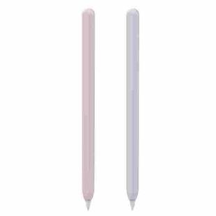 2 PCS / Set Stoyobe Silicone Protective Case Cover For Apple Pencil Pro / 2(Pink+Light Blue)