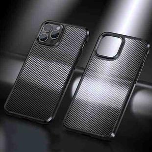 Ice Crystal Carbon Fiber Phone Case For iPhone 13 Pro(Black)