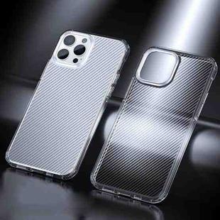Ice Crystal Carbon Fiber Phone Case For iPhone 13 Pro(Transparent)