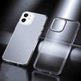 For iPhone 11 Ice Crystal Carbon Fiber Phone Case (Transparent)