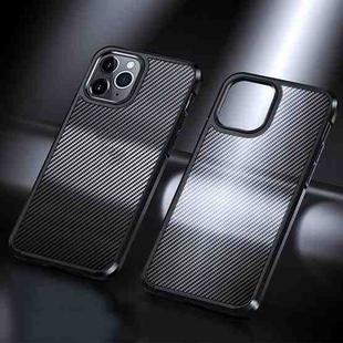 Ice Crystal Carbon Fiber Phone Case For iPhone 11 Pro Max(Black)