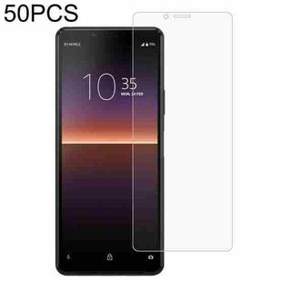 50 PCS 0.26mm 9H 2.5D Tempered Glass Film For Sony Xperia 10 II