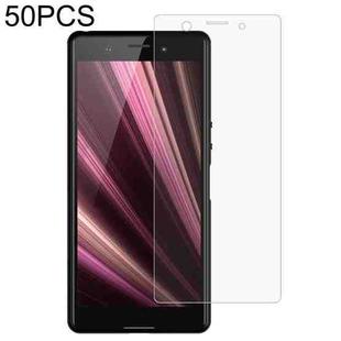 50 PCS 0.26mm 9H 2.5D Tempered Glass Film For Sony Xperia XZ4 Compact