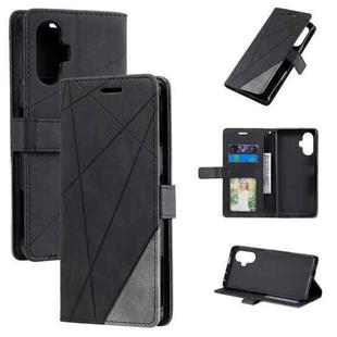 For Xiaomi Poco F3 GT Skin Feel Splicing Horizontal Flip Leather Phone Case(Black)