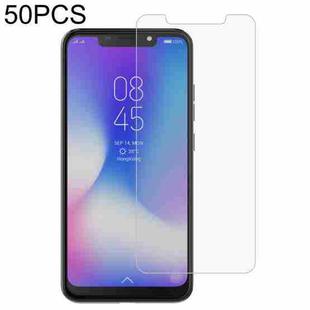 50 PCS 0.26mm 9H 2.5D Tempered Glass Film For Tecno Camon 11 Pro