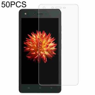50 PCS 0.26mm 9H 2.5D Tempered Glass Film For Tecno W3