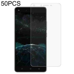 50 PCS 0.26mm 9H 2.5D Tempered Glass Film For Tecno W5