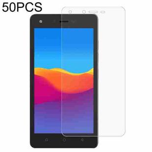 50 PCS 0.26mm 9H 2.5D Tempered Glass Film For Tecno WX3 LTE