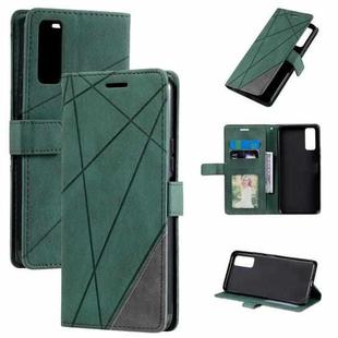 For vivo Y51a / Y31 / Y51 2020, December Skin Feel Splicing Horizontal Flip Leather Phone Case(Green)