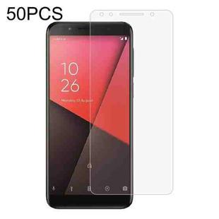 50 PCS 0.26mm 9H 2.5D Tempered Glass Film For Vodafone Smart N9