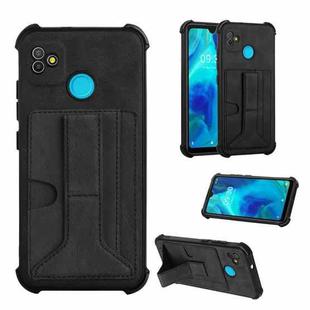 Dream Card Holder Leather Phone Case For Tecno Pop 5(Black)