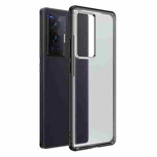 For vivo X70 Pro Four-corner Shockproof TPU + PC Protective Phone Case(Black)