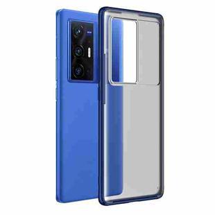 For vivo X70 Pro+ Four-corner Shockproof TPU + PC Protective Phone Case(Blue)