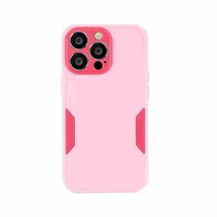 For iPhone 13 Pro Max Precise Hole TPU Phone Case (Pink)