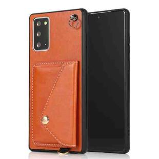 For Samsung Galaxy Note20 Ultra Crossbody Wallet Card Bag Phone Case(Orange)