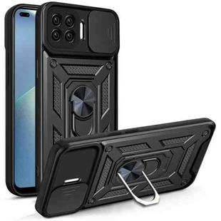 For OPPO A93 5G / A74 5G / A54 5G Sliding Camera Cover Design TPU+PC Phone Protective Case(Black)