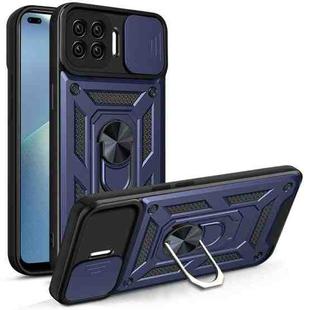 For OPPO A93 5G/ A74 5G / A54 5G Sliding Camera Cover Design TPU+PC Phone Protective Case(Blue)