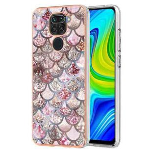 For Xiaomi Redmi Note 9 / 10X 4G Electroplating IMD TPU Phone Case(Pink Scales)