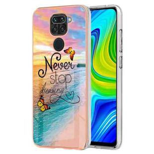 For Xiaomi Redmi Note 9 / 10X 4G Electroplating IMD TPU Phone Case(Dream Butterfly)
