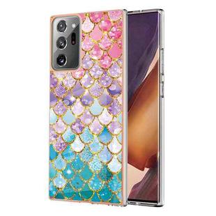For Samsung Galaxy Note20 Ultra Electroplating IMD TPU Phone Case(Colorful Scales)