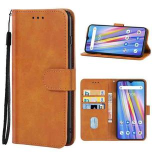 Leather Phone Case For UMIDIGI A11S(Brown)