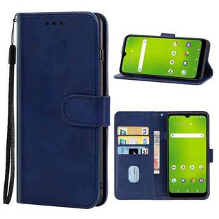 Leather Phone Case For Cricket Icon 3(Blue)
