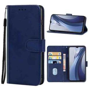Leather Phone Case For vivo iQOO Z3 5G (CN)/Y72 5G (Vietnamese)/Y53S 5G/Y52 5G/T1X/iQOO Z5X(Blue)