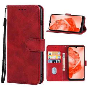 Leather Phone Case For TCL 205(Red)