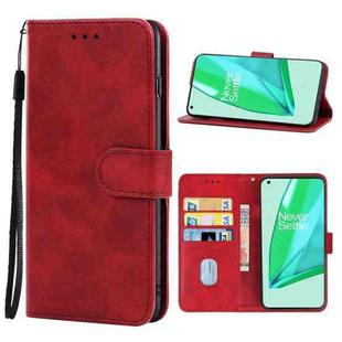 Leather Phone Case For OnePlus 10 Pro 5G(Red)