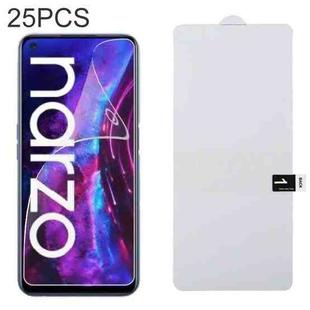 25 PCS Full Screen Protector Explosion-proof Hydrogel Film For OPPO Realme Narzo 30 Pro