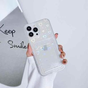 For iPhone 13 Pro Laser Love-heart TPU Phone Case 