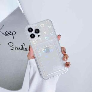 For iPhone 11 Laser Love-heart TPU Phone Case 
