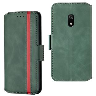For Xiaomi Redmi 8A Retro Frosted Oil Side Horizontal Flip Case with Holder & Card Slots(Green)