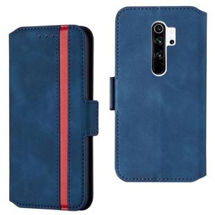 For Xiaomi Redmi Note 8 Pro Retro Frosted Oil Side Horizontal Flip Case with Holder & Card Slots(Blue)