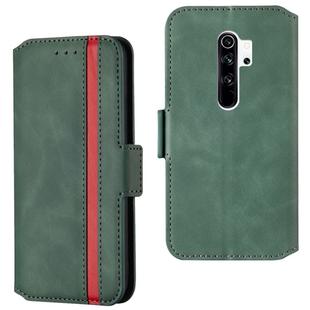 For Xiaomi Redmi Note 8 Pro Retro Frosted Oil Side Horizontal Flip Case with Holder & Card Slots(Green)