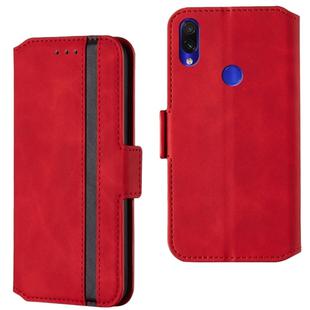 For Xiaomi Redmi Note 7 Pro Retro Frosted Oil Side Horizontal Flip Case with Holder & Card Slots(Red)