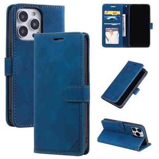 For iPhone 13 Pro Skin Feel Anti-theft Brush Horizontal Flip Leather Phone Case For iPhone13 Pro(Blue)