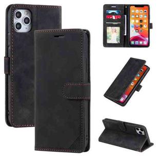 Skin Feel Anti-theft Brush Horizontal Flip Leather Phone Case For iPhone 11 Pro Max(Black)