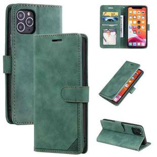 Skin Feel Anti-theft Brush Horizontal Flip Leather Phone Case For iPhone 11(Green)