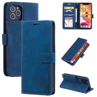 Skin Feel Anti-theft Brush Horizontal Flip Leather Phone Case For iPhone 11(Blue)