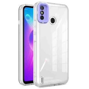 For Tecno Spark 6 Go Transparent Candy TPU Phone Case(Purple)