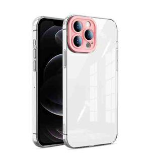Transparent Candy TPU Phone Case For iPhone 12 Pro(Pink)