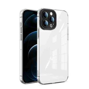 Transparent Candy TPU Phone Case For iPhone 12 Pro Max(Black)