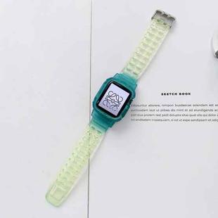 Jelly Gradient Transparent TPU Strap Watch Band For Apple Watch Ultra 49mm / Series 8&7 45mm / SE 2&6&SE&5&4 44mm / 3&2&1 42mm(4)