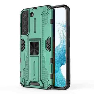 For Samsung Galaxy S22 5G Supersonic PC + TPU Shock-proof Phone Case with Holder(Green)